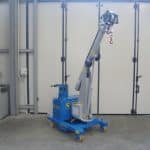 Mini crane with capacity up to 500 kg.