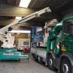 Mini crane For lifting loads up to 25.000 kg.