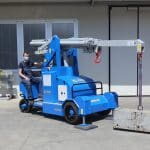 Mini crane For lifting loads up to 5.000 kg.