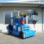 Mobile cranes for lifting loads up to 7.500 kg.